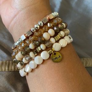 Embellish beaded bracelet stack